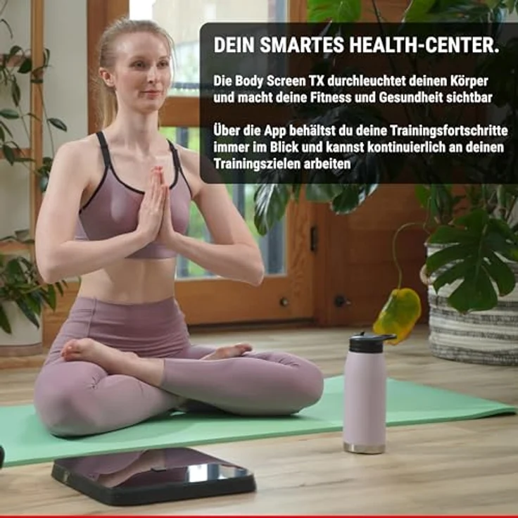 HAMMER Körperanalysewaage Body Screen TX, 8 Sensoren, 15 Messungen, inkl. App, Bluetooth – Bild 2