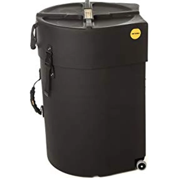 Hardcase HNTUMBA Conga Case 12 1/2", Robuster Percussion Koffer aus wasserdichtem Polyethylen mit Rollen und Polsterung – Bild 1