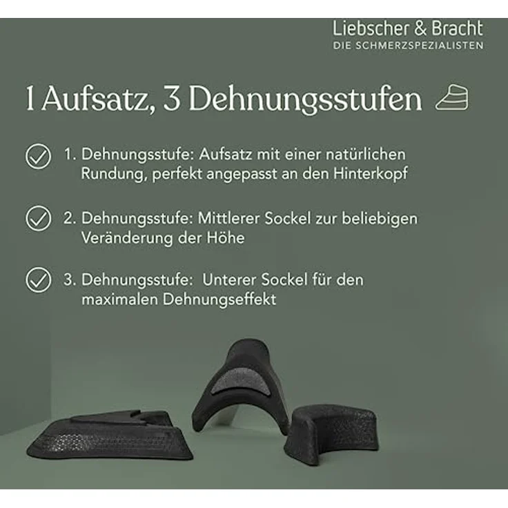 Liebscher & Bracht Nackenretter, 3-tlg. Nacken-Massagegerät mit Aufsatz und zwei Sockeln, inkl. 3 Monate Zugang zur Liebscher & Bracht App – Bild 6