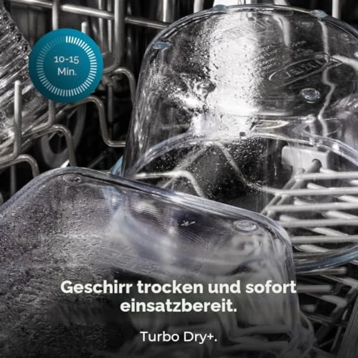Cecotec Bolero Aguazero 6320, Geschirrspüler aus Edelstahl mit 15 Maßgedecken und 8 Waschprogrammen, inklusive Smart Wash-Technologie und Turbo Dry+ – Bild 9