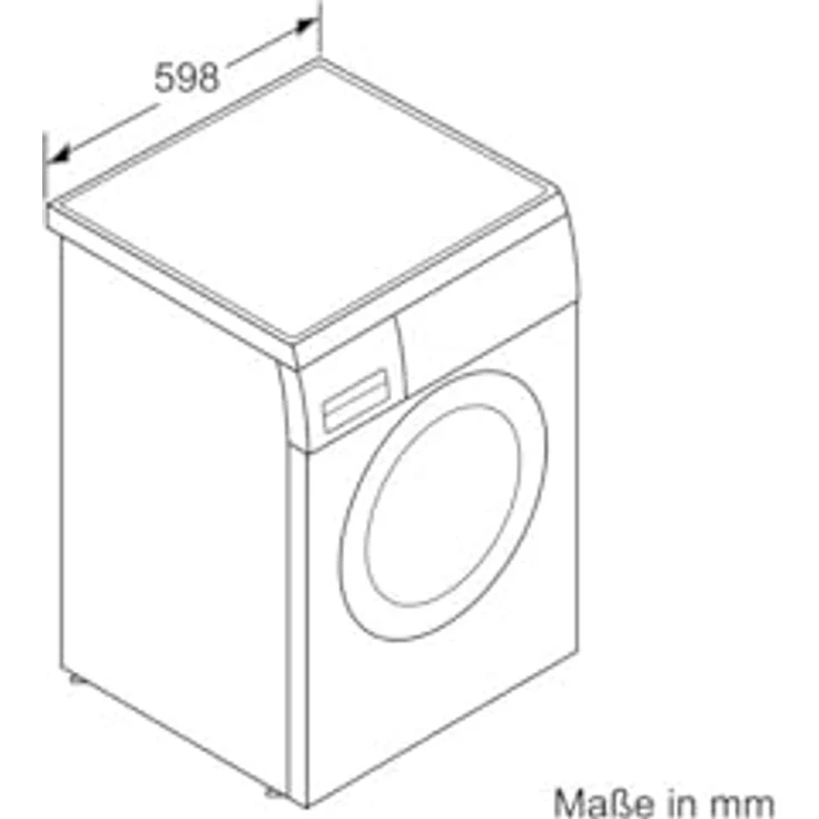 Bosch WUU28T70, Frontlader-Waschmaschine, B, Fassungsvermögen 8 kg, Standgerät, Breite 60 cm – Bild 7