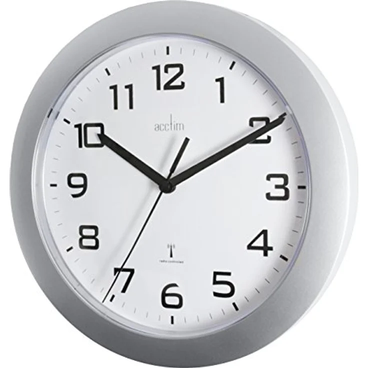 Acctim 74367 Funk-Wanduhr Person, silber – Bild 3