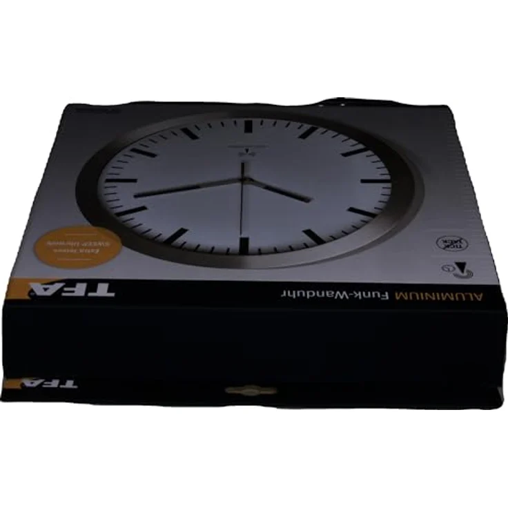 TFA Dostmann Funk-Wanduhr 60.3528.02 mit geräuscharmem Uhrwerk 300 mm (Weiss) – Bild 4