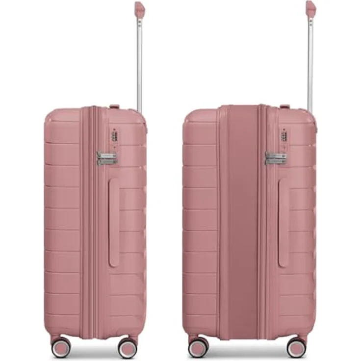 Franky Trolleyset London, 4 Rollen, (3-teilig, 3 tlg), Polycarbonat, schwarz – Bild 3
