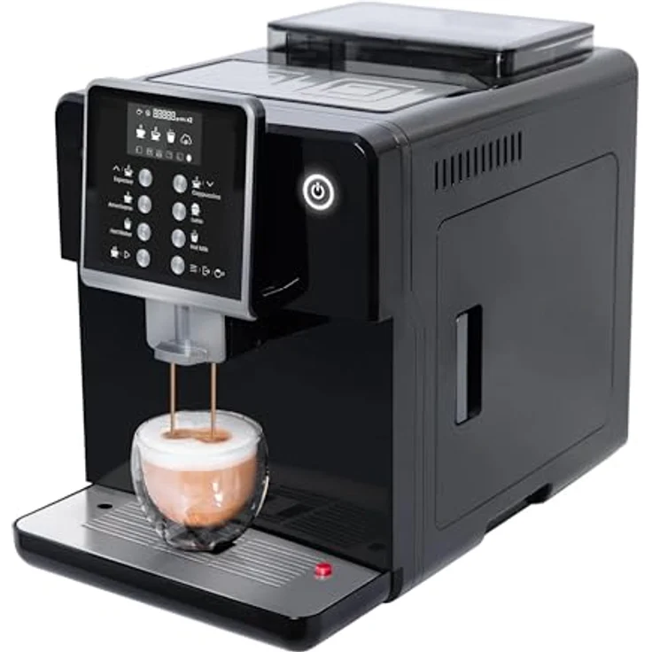 Acopino Kaffeevollautomat Clivia One Touch schwarz /,Espressomaschine mit Milchfunktionen für Kaffeevariationen – Bild 2