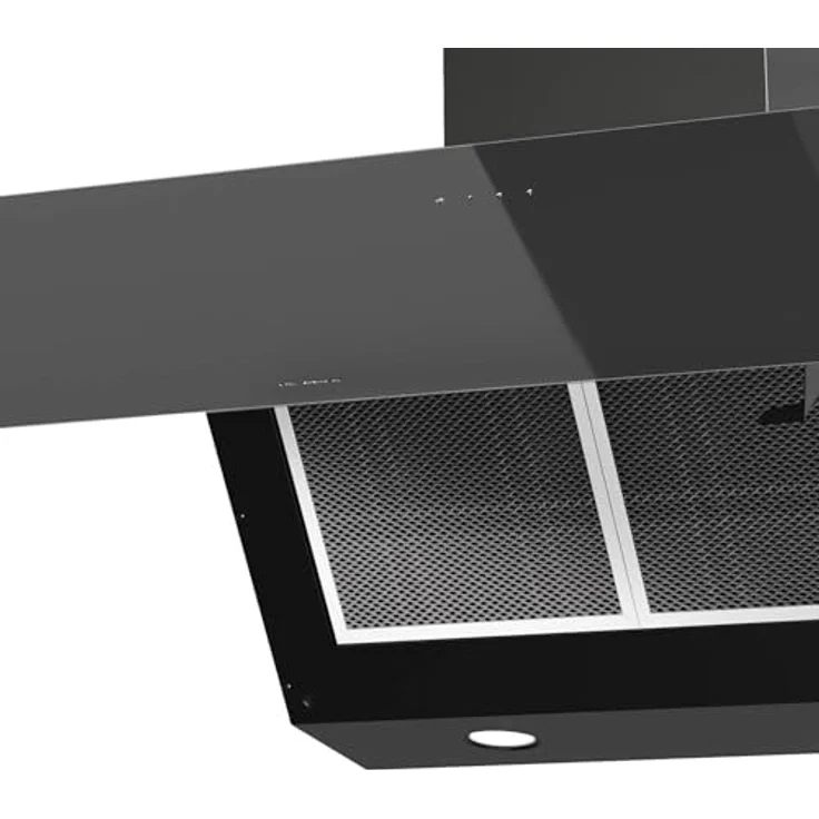 Oranier Kopffreie Wandhaube 90 cm schwarz - Dunstabzugshaube mit Touch Control, Sicherheitsglas, 3 Leistungsstufen, LED-Beleuchtung & Randabsaugung – Bild 3