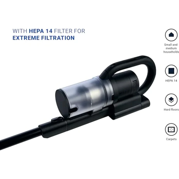 Nilfisk S1 Pet Care 2-in-1 Akku-Staubsauger, Staubsauger und Handstaubsauger, HEPA 14 Filter, schwarz, 550 W, kabellos, bis zu 60 Minuten Betriebszeit – Bild 3