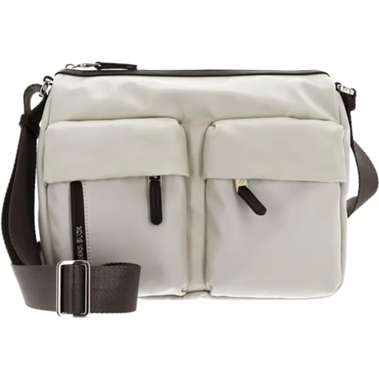 Mandarina Duck Hunter Crossover VCT18, Beuteltasche aus weichem Polyester, 26.5 x 9 x 22 cm, nude für Damen – Bild 1