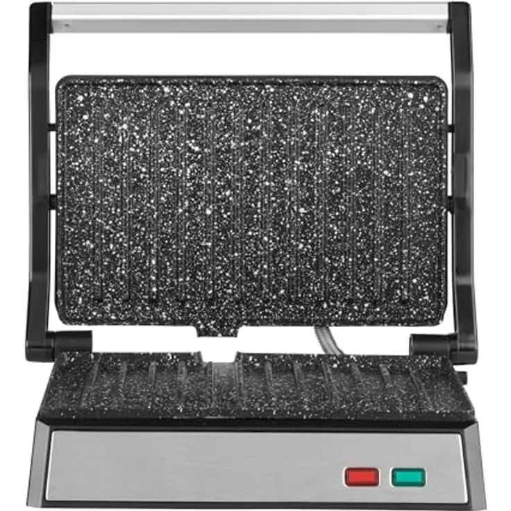Progress Kontaktgrill 2-in-1, 1000W Panini- und Tischgrill mit Megastone-Beschichtung, 23 x 14,5 cm Grillfläche – Bild 2