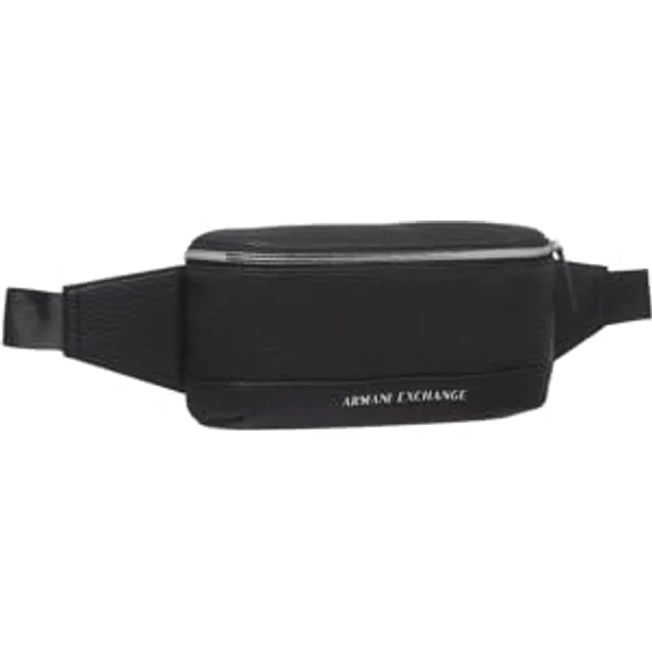 ARMANI EXCHANGE MAN FLAT WAISTBAG, Umhängetasche für Herren aus synthetischem Kunsteleder mit großem Brand Logo, einfarbig – Bild 2