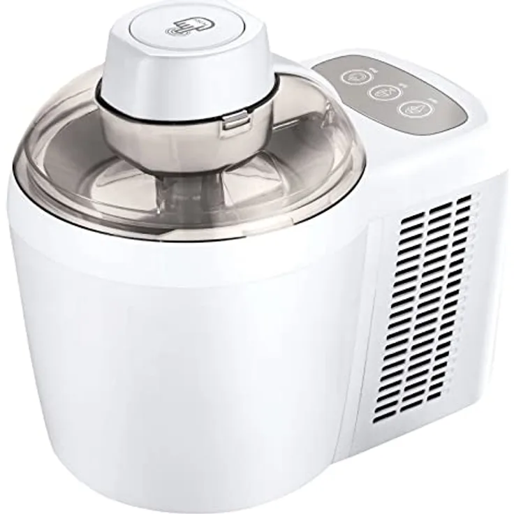 Ambiano Eismaschine, selbstkühlend, 700 ml, thermoelektrisches Kühlsystem für Eis, Sorbet und Frozen Joghurt