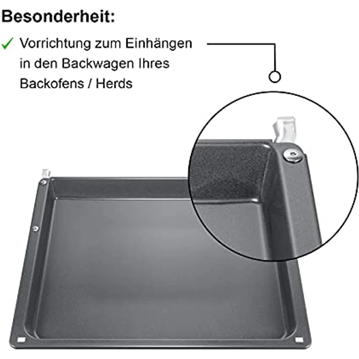 Siemens HZ541000, Backofen-Backblech, breite 45,5 cm, emailliert – Bild 5
