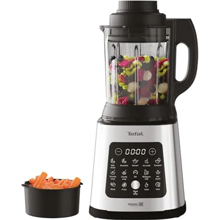 Tefal BL83SD30, Standmixer, Schwarz, Silber