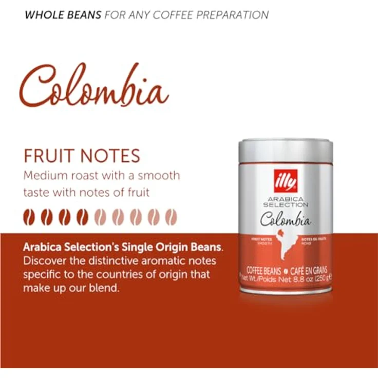 illy Espresso Arabica Selection Kolumbien, 1er Pack (1 x 250 g), Kaffeebohnen – Bild 2