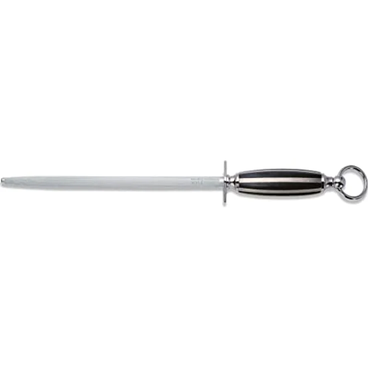 F. DICK Kochwetzstahl, 1905 (Wetzstahl rund 25 cm, Griff aus Buchenholz, Neusilbereinlagen, 65 HRC) 75871252, schwarz,10(l) – Bild 1
