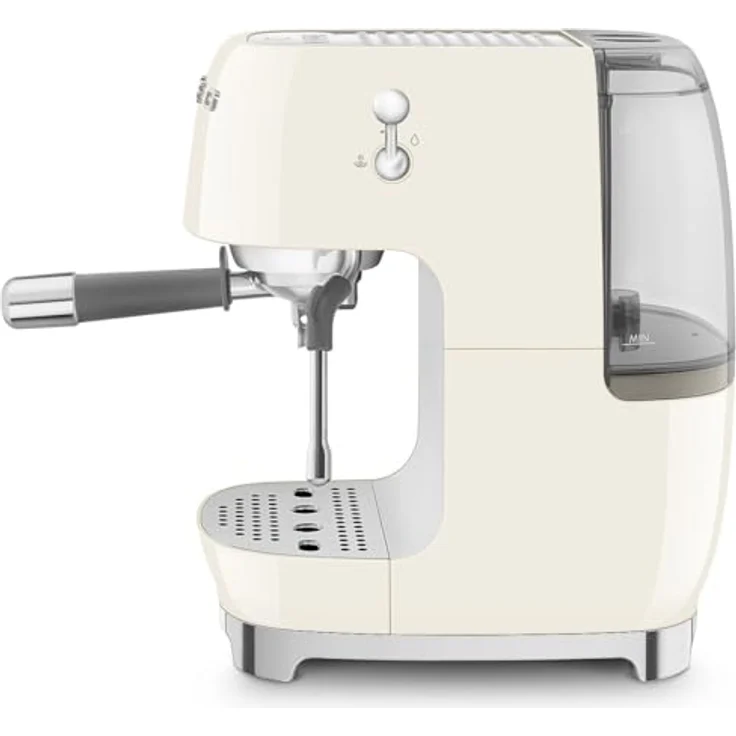 Smeg ECF03CREU, Premium Siebträgermaschine mit Cold-Brew-Funktion, creme – Bild 2