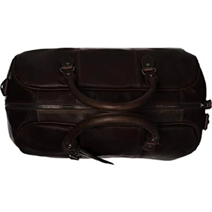 The Chesterfield Brand Wax Pull Up Weekender Reisetasche, 46 cm x 24 cm x 28 cm, aus 100% Leder, braun – Bild 5