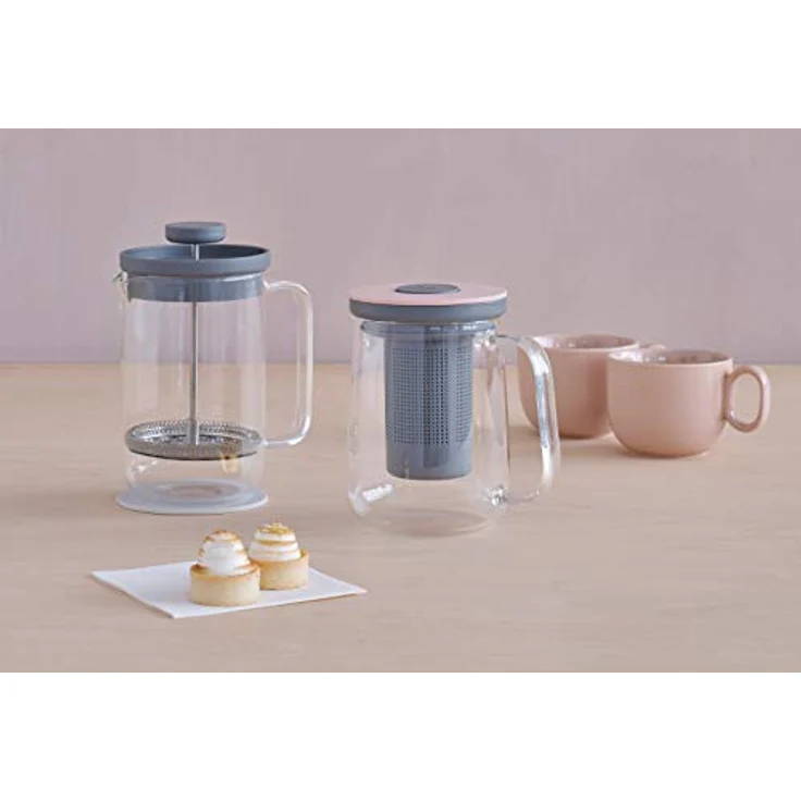 RIG-TIG French Press Kanne Brew-It, 800 ml Kaffeekanne in Grau - Preisvergleich – Bild 2
