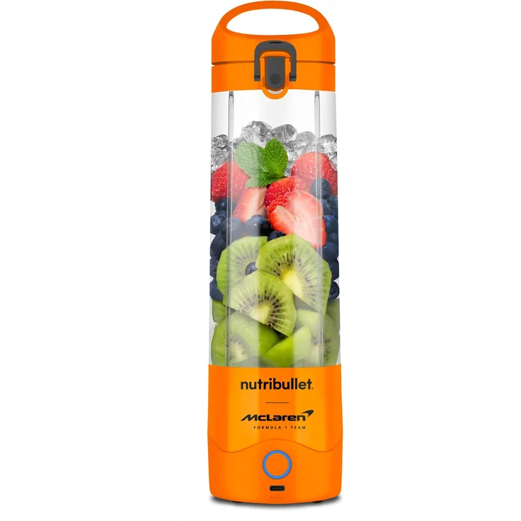 NutriBullet McLaren Cordless Blender, tragbarer Standmixer mit 475 ml Tritan-Mixbecher, orange – Bild 1