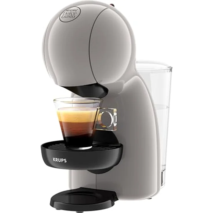 Krups KP1A3AF0 Dolce Gusto Piccolo, kompakte Kaffeekapselmaschine in Grau mit vielfältigen Getränkespezialitäten – Bild 6