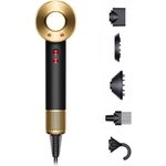 "DYSON Haartrockner Supersonic™ Onyx/Gold, Digitaler Motor V9, Intelligente Temperatur-Regulierung, Magnetische Aufsätze"