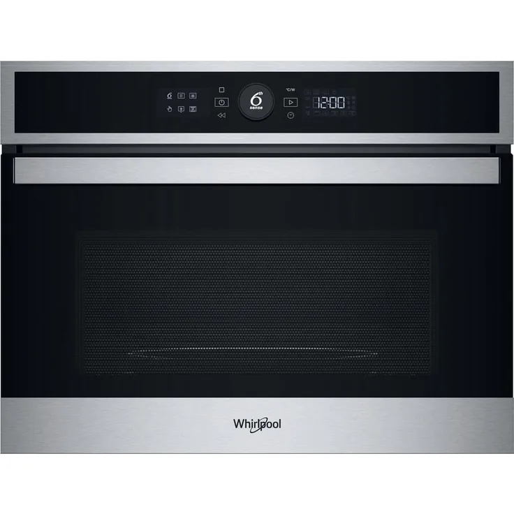Whirlpool WMW47HMXI Kombi-Mikrowelle, 40 l, 900 W, Schwarz/Edelstahl, integrierte Grillfunktion mit 1600 W, Touch-Display, Heißluftbetrieb