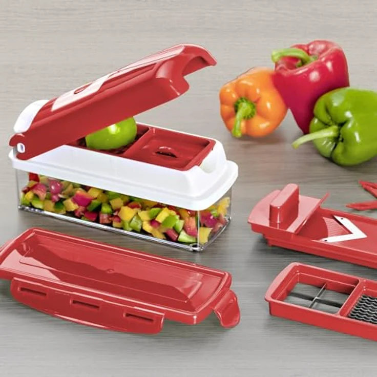 Nicer Dicer Smart, Set 6-tlg. : Rot – Bild 4