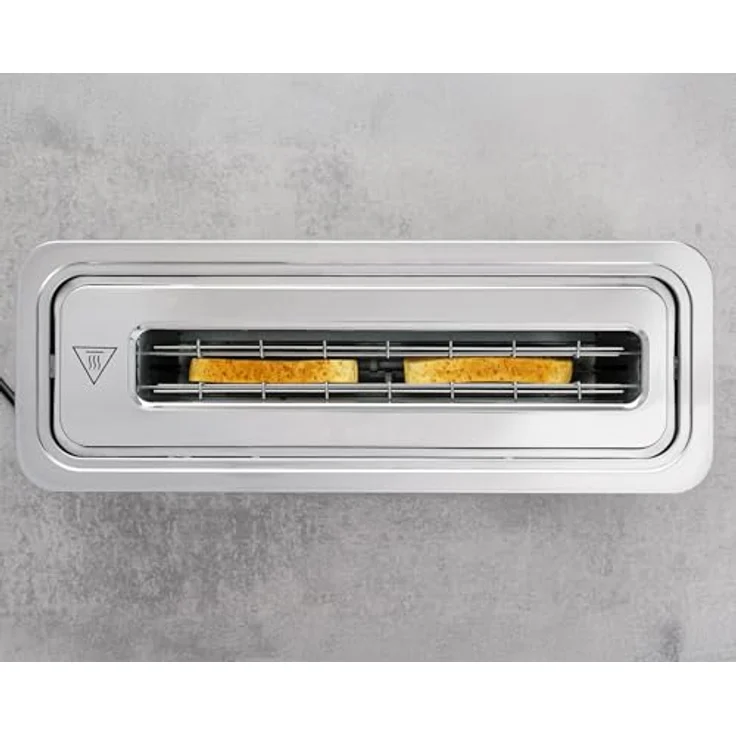 Rommelsbacher TOL1000 Toaster 1800 W, 2 Scheiben, 7 Röststufen, Edelstahl Schwarz, Versandkostenfrei – Bild 4