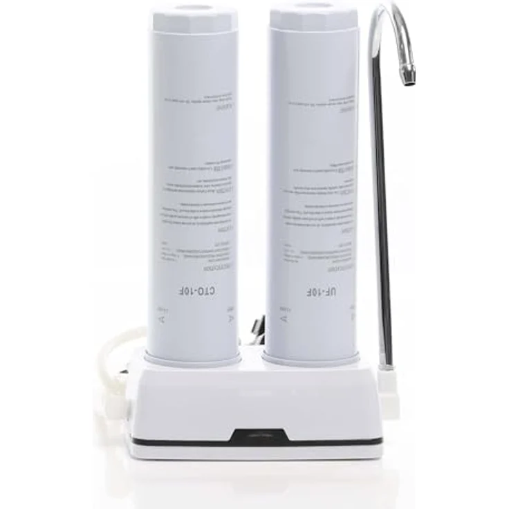 Naturewater NW-2-CTOUF, 2 Stufen Counter Top Wasserfilter mit 5 µ Aktivkohleblock und Ultrafilter, inkl. Universaladapter und Wasserhahn – Bild 3