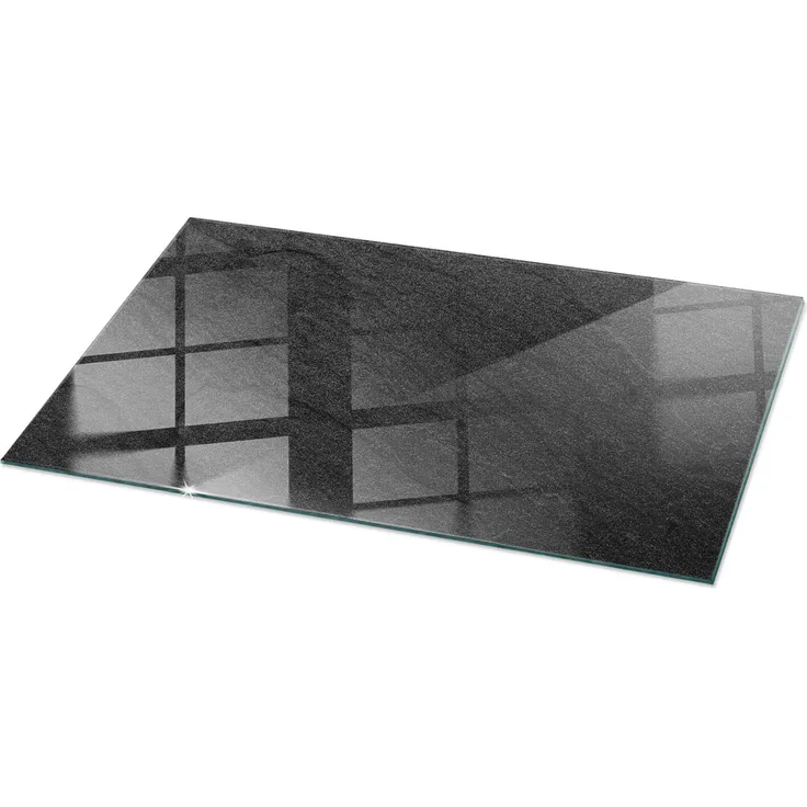 Tulup Natursteintextur Glasplatte, Küchenarbeitsplatte 100x50 cm, hitzebeständig, pflegeleicht, gehärtetes Floatglas mit unterseitigem Druck