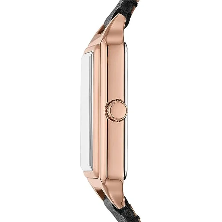 Fossil Damenuhr Raquel quarz/3-Zeiger datum Uhrwerk 23mm Gehäusegröße mit einem litehide™ Lederarmband ES5310 – Bild 4