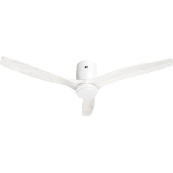 Hombli Smart Deckenventilator mit LED Licht, App- und Fernbedienung, Weiß mit Holzoptik, 132 cm, leise, WLAN, für Räume bis 12 m² – Bild 1
