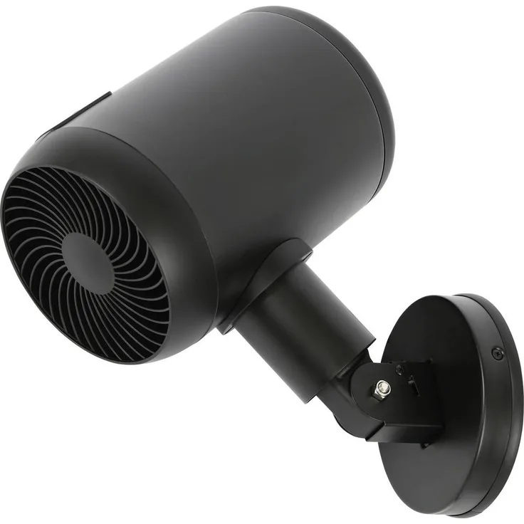 Lucci AIR JET DC Wandventilator, leistungsstark und platzsparend, schwenkbar, schwarz