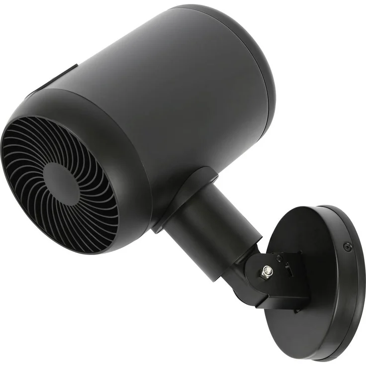 Lucci AIR JET DC Wandventilator, leistungsstark und platzsparend, schwenkbar, schwarz