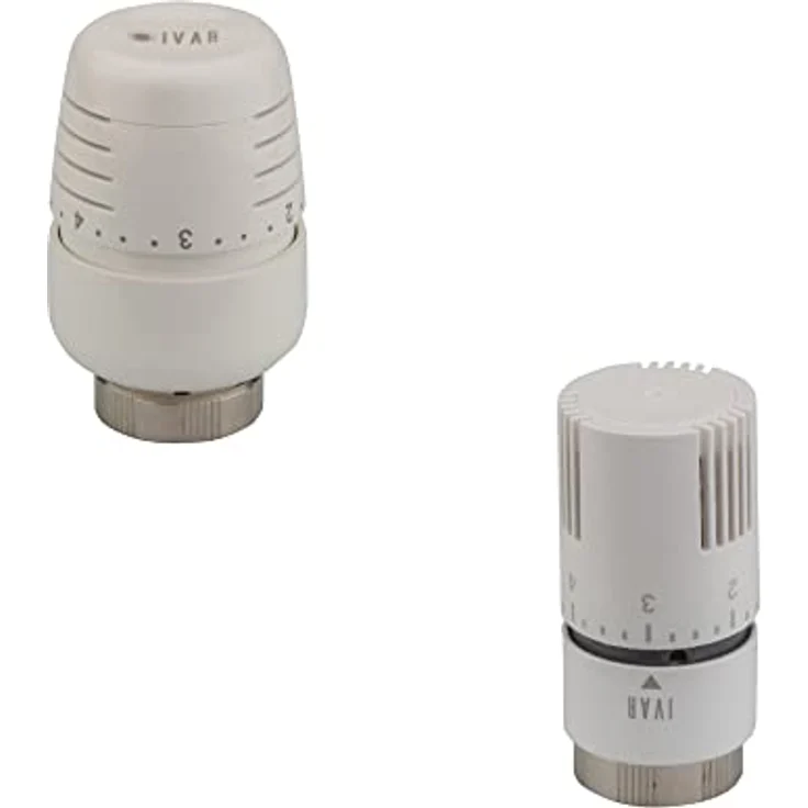 qpool24 Ivar Thermostat-Köpfe 30x1,5, mit eingebauter Steuerung und Flüssigkeitsausdehnung Fühler für Heizkörperregelung (T 5000) – Bild 1
