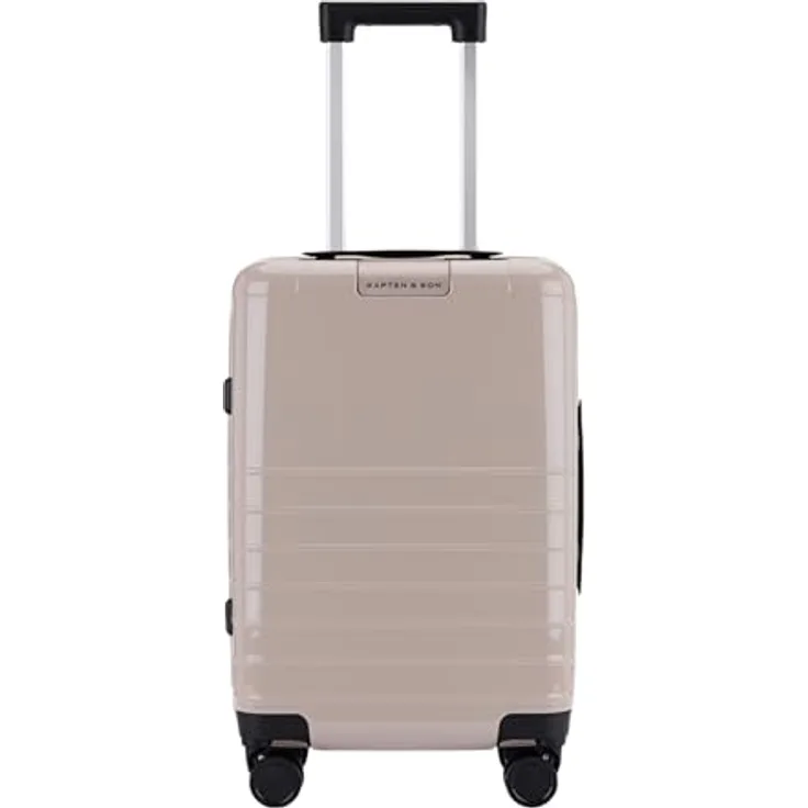 Kapten & Son Heathrow Essential, 4 Rollen Kabinentrolley 55 cm, rosa, aus 100% Polycarbonat