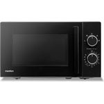 MEDION Mikrowelle MD12011 (20 Liter, 800 Watt, 5 Mikrowellenstufen, Auftaufunktion, Timer, Glasteller, kompakt) in Schwarz