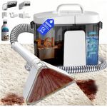 Grenintol Teppichreinigungsgerät C1, 25kPA Waschsauger mit 3-in-1 Zubehörset, Amber-Design, 600 W, tragbarer Nasssauger mit trenntank-System für optimale Reinigung