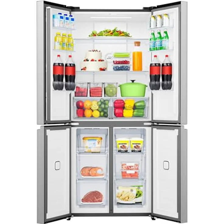 Gorenje NRM819D61X CrossDoor Kühl-/Gefrierkombination, 460 Liter, NoFrost Plus, grau, leiser Betrieb – Bild 9