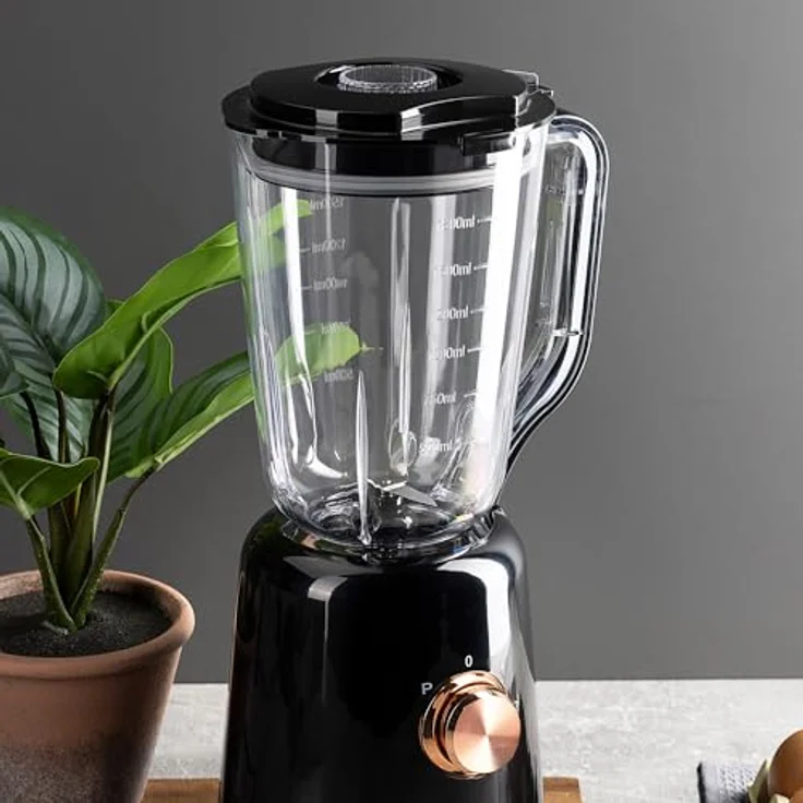 Bergner Standmixer 800W Schwarz, Kupfer, leistungsstarker Standmixer – Bild 5