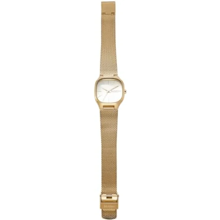 SKAGEN Quarzuhr MELLEM LILLE SKW3164, Damen-Armbanduhr mit goldfarbenem Edelstahlarmband und quadratischem 28-mm-Gehäuse – Bild 8