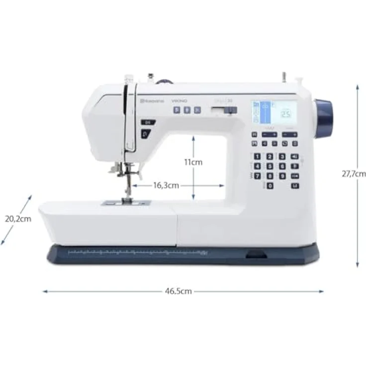 Husqvarna Viking Onyx 30, Nähmaschine mit über 150 Stichen, integriertem Fadenschneider und zwei Nähschriften – Bild 4