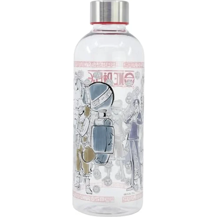 Stor One Piece Trinkflasche 850 ml mit ikonischem Strohhutpiraten-Design, für Schule & Sport – Bild 2