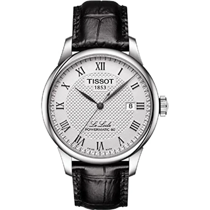 Tissot Le Locle Powermatic 80 T006.407.16.033.00, Luxusuhr mit automatischem Uhrwerk, Edelstahlgehäuse, braunes Lederarmband – Bild 1