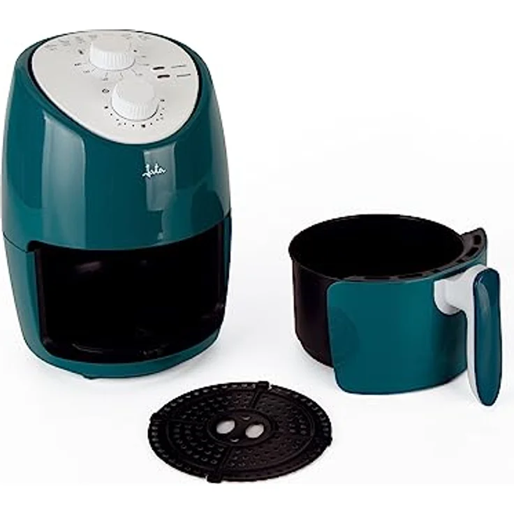 JATA JEFR5392 Ölfreie Fritteuse, 2 Liter, Temperaturregelung (80-200 Grad) 30 Minuten Timer, Antihaft-Korb, 1000 W, BPA-frei, kompaktes Design – Bild 2