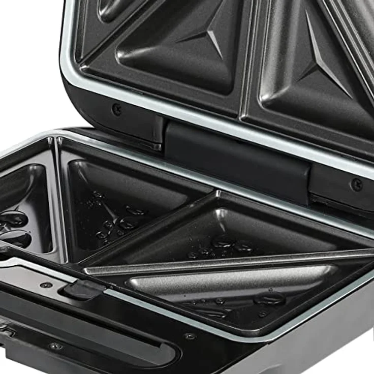 monzana 3in1 XXL Sandwichmaker MZ7030 Sandwichtoaster Sandwichgrill 1000W Antihaftbeschichtung BPA frei – Bild 5