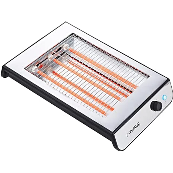 MYWAVE 8437010624629 Flachtoaster Für Brot und Backwaren, Stainless Steel – Bild 1