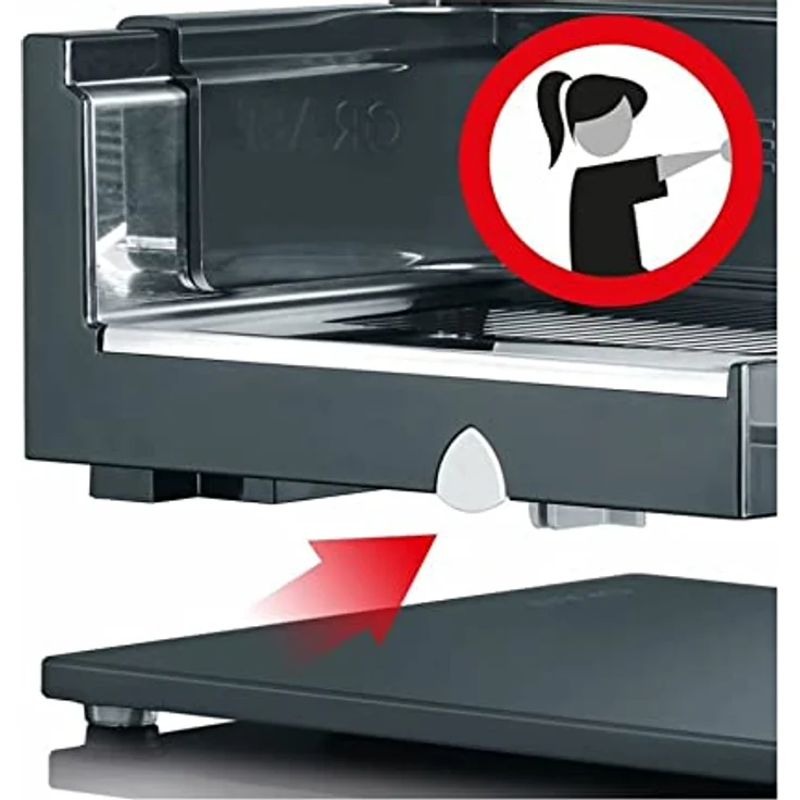 Graef S32000 Allesschneider, 170W, 170 mm Wellenschliffmesser aus Edelstahl, Safety-Verschluss, Vollemtallgehäuse, silber – Bild 4