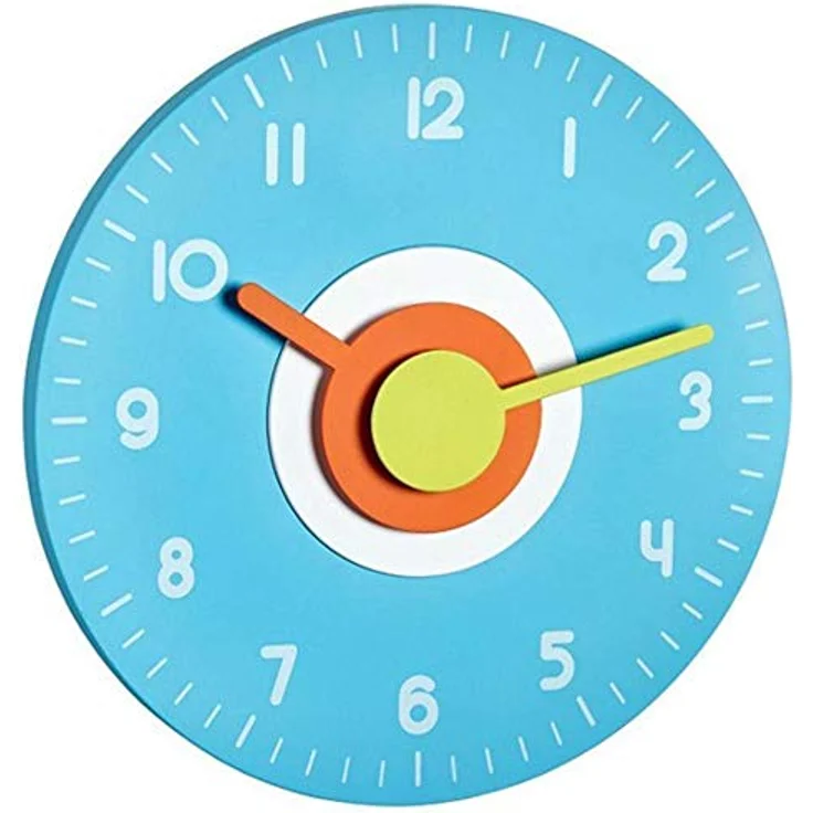 TFA Dostmann Analoge Design-Wanduhr, 60.3015.06, leise durch das Sweep Uhrwerk, frisch und farbenfroh - Preisvergleich – Bild 1