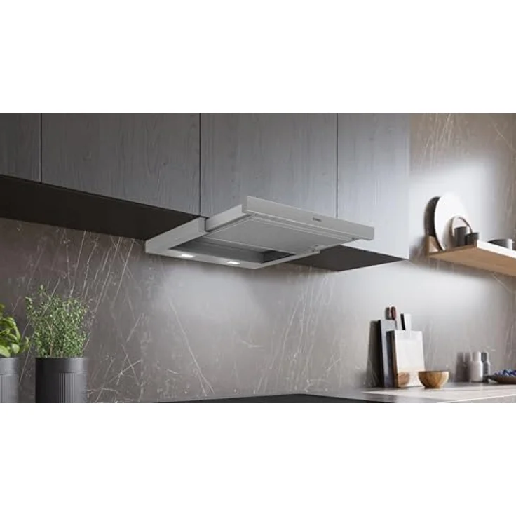Siemens LI63LB526 Flachschirmhaube, silbermetallic, mit 2 Leistungsstufen und LED-Beleuchtung – Bild 5